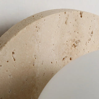 Celako™ Travert Wall Light | Travertine Bedside Lighting