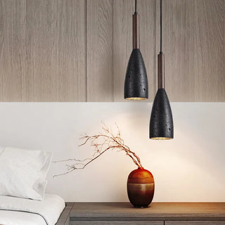 Celako™ Travata Pendant Light | Black Travertine Kitchen Island Lighting