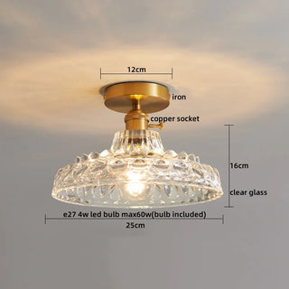 Celako™ Opalio Ceiling Light | Glass Bedroom Lighting