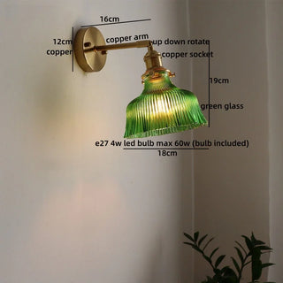 Celako™ Rinzen Wall Light | Glass Bedroom Lighting
