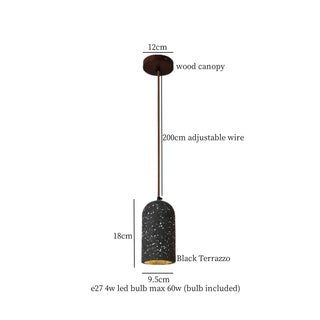 Celako™ Granilia Pendant Light | Terrazzo Stone Bedroom Lighting
