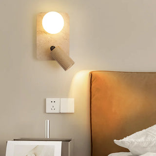 Celako™ Lustrava Wall Light | Yellow Travertine Glass Stone