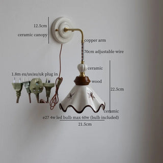 Celako™ Rimora Wall Light | Ceramic Living Room Lighting