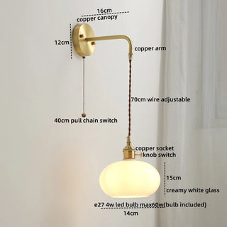 Celako™ Cerone Wall Light | Ceramic Copper Bedroom Lighting