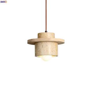 Celako™ Ocreon Pendant Light | Wood Yellow Travertine Kitchen Island Lighting