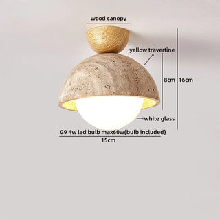 Celako™ Marvela Ceiling Light | Travertine Living Room Lighting