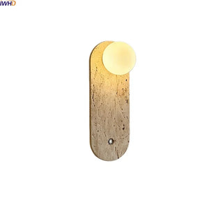 Celako™ Ishiko Wall Light | Travertine Hallway Lighting