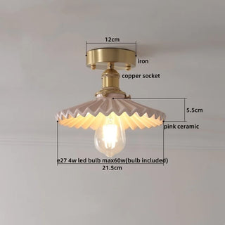 Celako™ Zaffre Ceiling Light | Blue Ceramic Dining Room Lighting