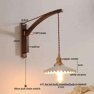 Celako™ Dualis Wall Light | Copper Bedroom Lighting