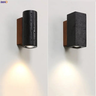 Celako™ Speleo Wall Light | Black Travertine Living Room Lighting