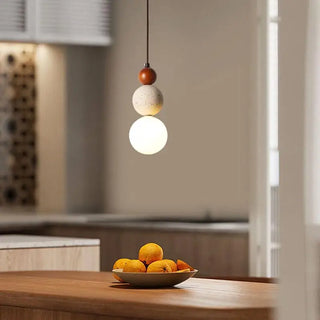 Celako™ Avoria Pendant Light | Travertine Dining Room Lighting