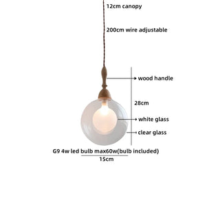 Celako™ Opaline Pendant Light | Glass Dining Room Lighting