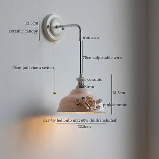 Celako™ Roselle Wall Light | Ceramic Living Room Lighting
