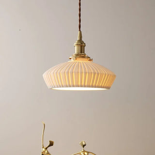 Celako™ Biancone Pendant Light | Ceramic Kitchen Island Lighting