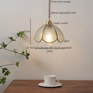 Celako™ Cuproflora Pendant Light | Glass Mid Century Modern