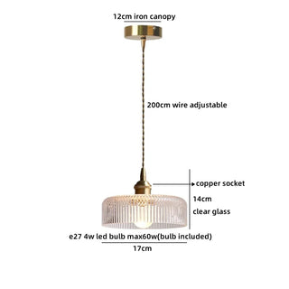 Celako™ Calmera Pendant Light | Amber Glass Dining Room Lighting