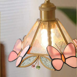 Celako™ Aurielle Pendant Light | French Vintage Glass Bedroom Lighting