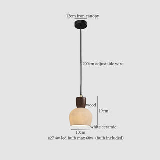 Celako™ Kaolinor Pendant Light | Ceramic Kitchen Island Lighting