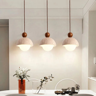 Celako™ Calacite Pendant Light | Yellow Travertine Japan Style
