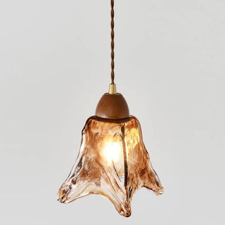 Celako™ Ambrisa Pendant Light | Amber Glass Dining Room Lighting