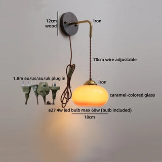 Celako™ Orenda Wall Light | Glass Hallway Lighting