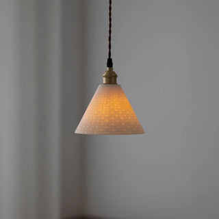 Celako™ Hakuzen Pendant Light | White Ceramic Bedroom Lighting