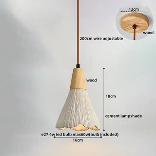 Celako™ Cendro Pendant Light | Cement Bedroom Lighting