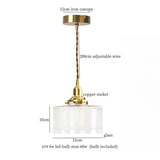 Celako™ Magmata Pendant Light | Glass Stone Bedroom Lighting