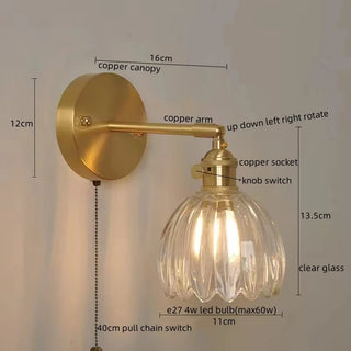 Celako™ Aeselle Wall Light | Copper Bedside Lighting