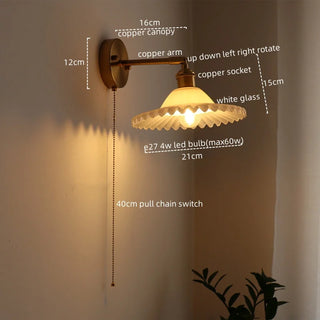 Celako™ Aokiri Wall Light | Green Glass Living Room Lighting