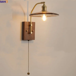 Celako™ Bronzia Wall Light | Glass Bedroom Lighting