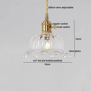 Celako™ Cuprina Pendant Light | Glass Dining Room Lighting