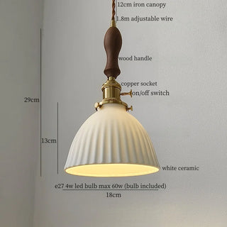 Celako™ Arciglaze Pendant Light | Ceramic Japan Wabi Sabi Bedroom Lighting
