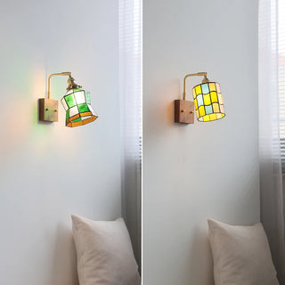Celako™ Vetrin Wall Light | Stained Glass Bedroom Lighting