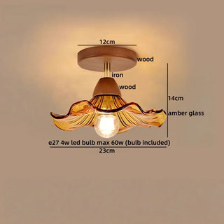 Celako™ Mellite Ceiling Light | Amber Glass Kitchen Island Lighting