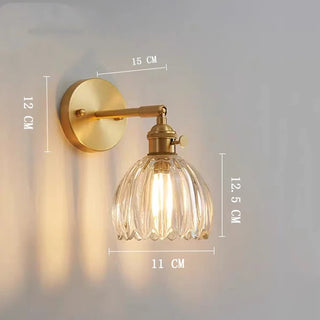 Celako™ Claryn Wall Light | Copper Bedroom Lighting