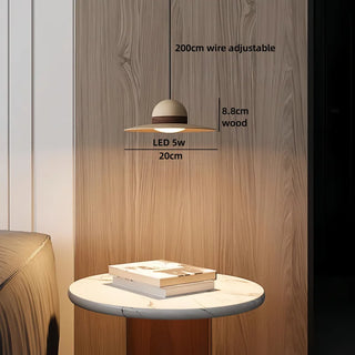 Celako™ Cylindra Pendant Light | Wood Dining Room Lighting