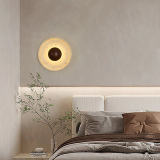 Celako™ Tevrina Wall Light | Wood Yellow Travertine Living Room Lighting