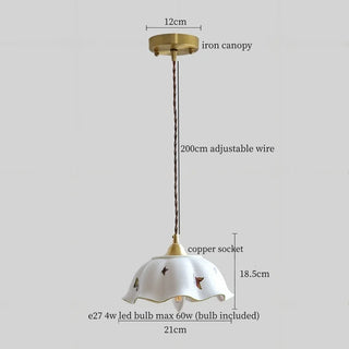 Celako™ Biancoro Pendant Light | Ceramic Kitchen Island Lighting