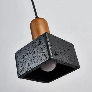 Celako™ Basalti Pendant Light | Black Travertine Kitchen Island Lighting