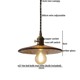 Celako™ Melora Pendant Light | Glass Mid Century Modern Bedroom Lighting