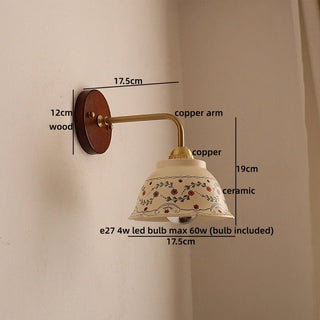 Celako™ Faience Wall Light | Ceramic Living Room Lighting