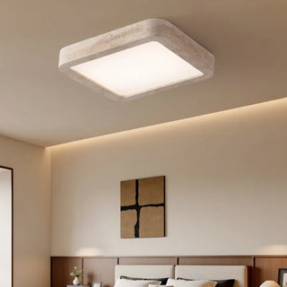 Celako™ Quadrite Ceiling Light | Yellow Travertine Bedroom Lighting