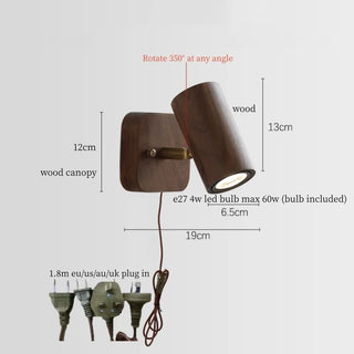 Celako™ Hinoku Wall Light | Wood Japan Wabi Sabi