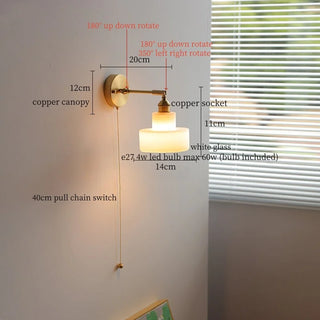 Celako™ Copelio Wall Light | Copper Glass Living Room Lighting