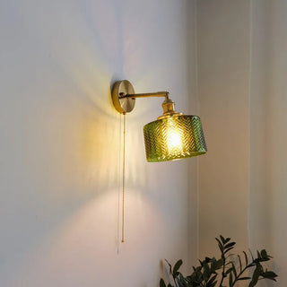 Celako™ Glintore Wall Light | Copper Glass Bedroom Lighting