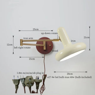 Celako™ Cremor Wall Light | Iron Modern Style Bedroom Lighting