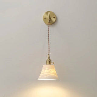 Celako™ Cerone Wall Light | Ceramic Copper Bedroom Lighting