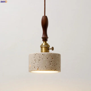Celako™ Sabuline Pendant Light | Yellow Travertine Wabi Sabi