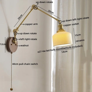 Celako™ Ceralta Wall Light | Copper Bedroom Lighting